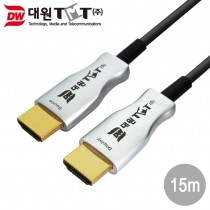 [DW-HODC15] 광 HDMI 2.0 케이블 15M (실버메탈)